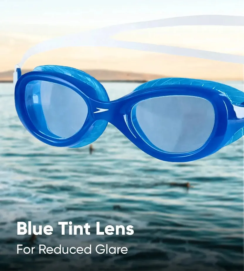 Speedo Futura Classic Junior Swim Goggles Clear/Blue One Size (Junior)