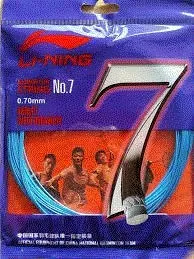 Li-Ning String No.7 Badminton String Ultra Durable Deep Re-Dipping  Blue 0.70mm 10m