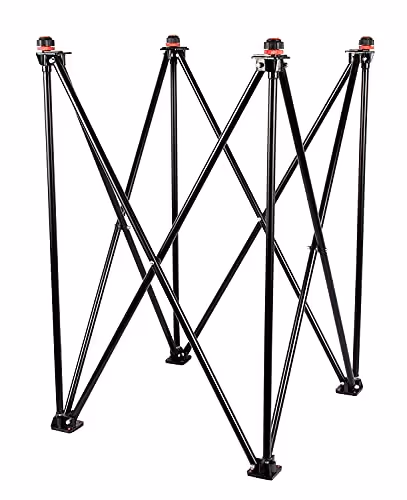 Total ASI TS-139 Foldable Carrom Board Stand Lightweight Adjustable Knobs Portable