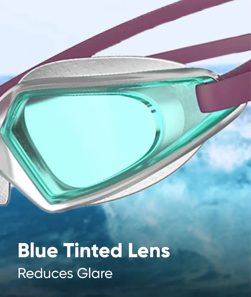 Speedo Hydropulse Junior Swim Goggles Purple/Blue One Size (Junior)