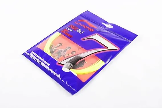 Li-Ning String No.7 Badminton String Ultra Durable Deep Re-Dipping  Yellow 0.70mm 10m