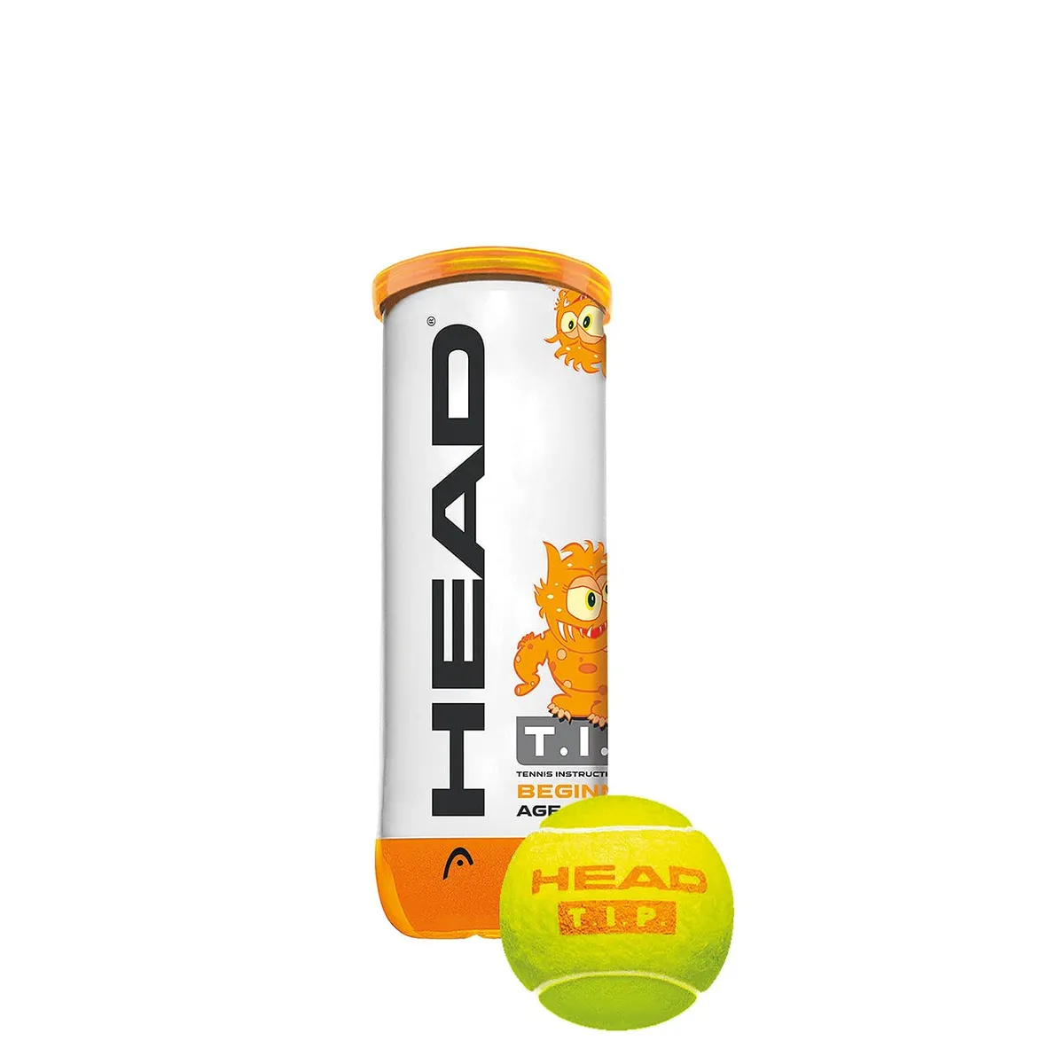 HEAD TIP-2 Orange Junior Tennis Ball Pressureless 50 Percent Slower