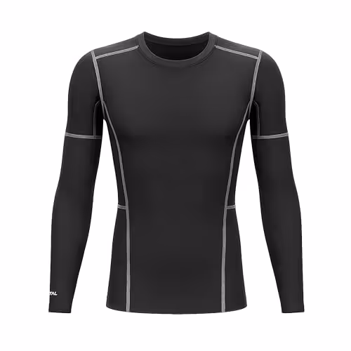 Total Inner Alfa Full Sleeve Inner Shirt Black Size S