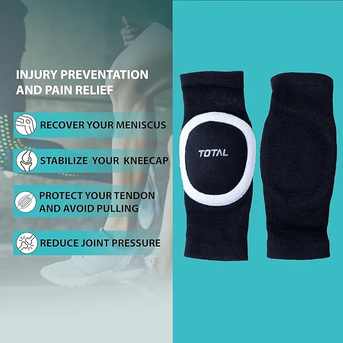 Total Padded Knee Cap Black SR