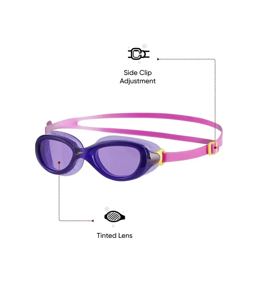 Speedo Futura Classic Junior Swim Goggles Purple/Pink One Size (Junior)