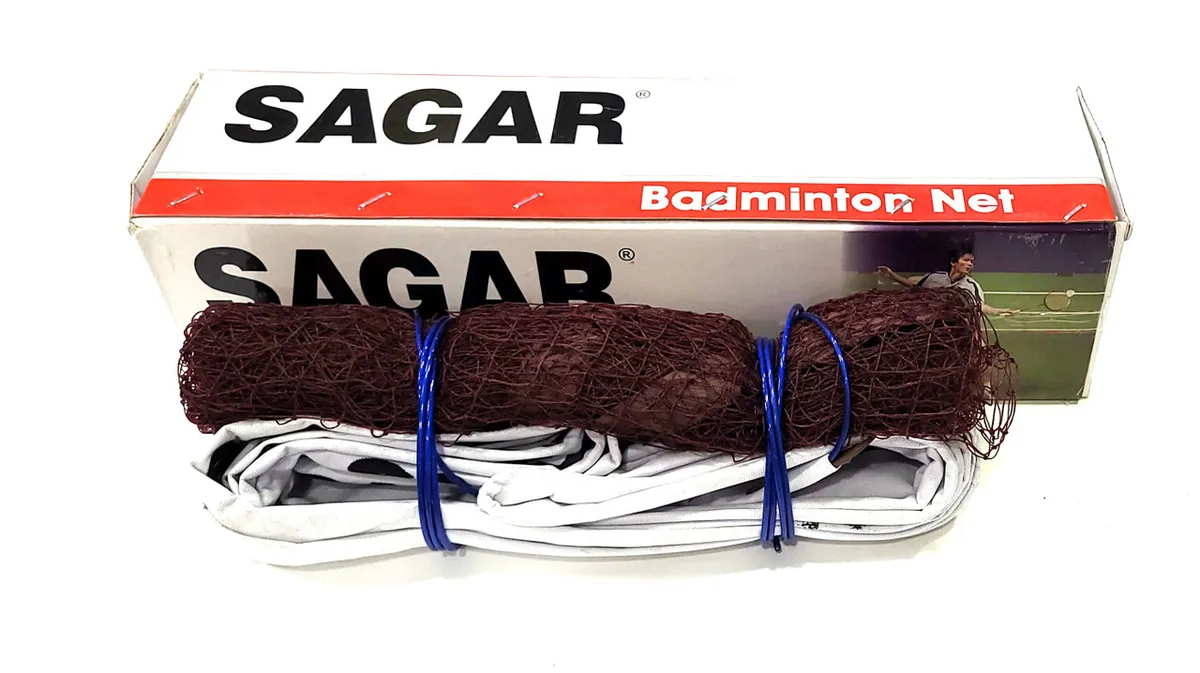 Sagar 333 BN Badminton Net Nylon Match Quality