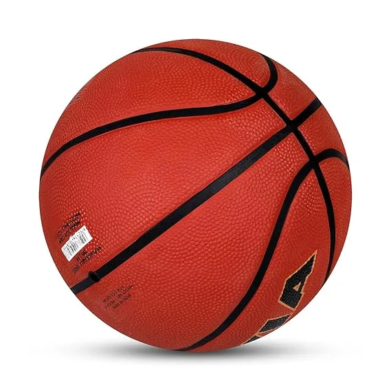 Nivia Top Grip Basketball Size 7 BFI Standard 8 Panels Rubber Pebbled All Surface Tournament