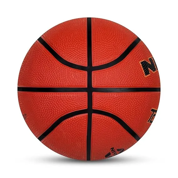 Nivia Top Grip Basketball Size 7 BFI Standard 8 Panels Rubber Pebbled All Surface Tournament