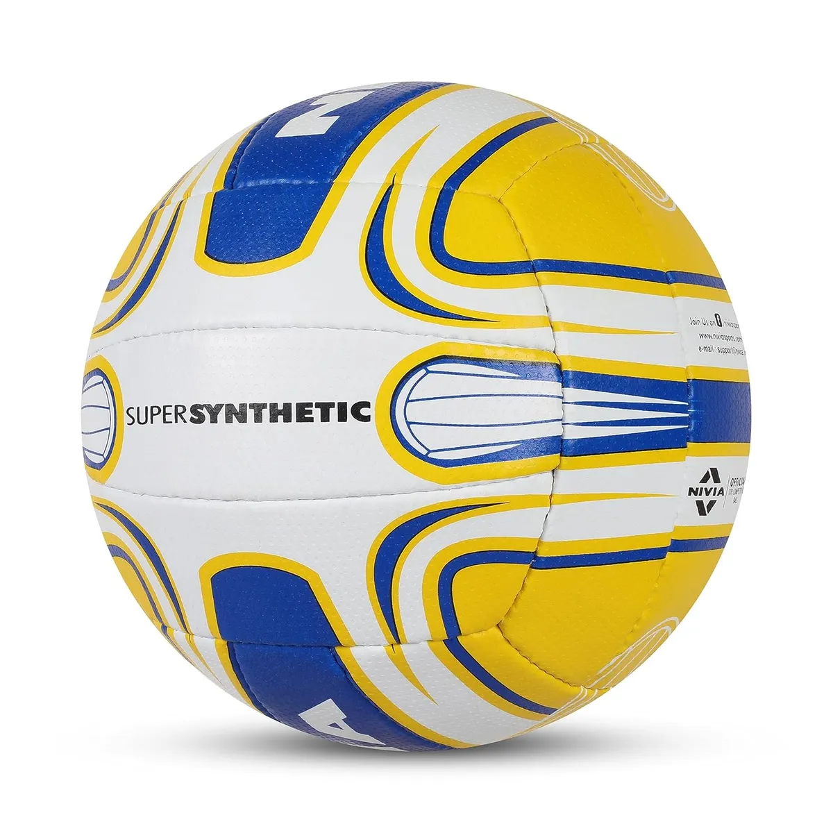 Nivia VB-474 Super Synthetic Volleyball Natural Rubber 18-Panel Size 4