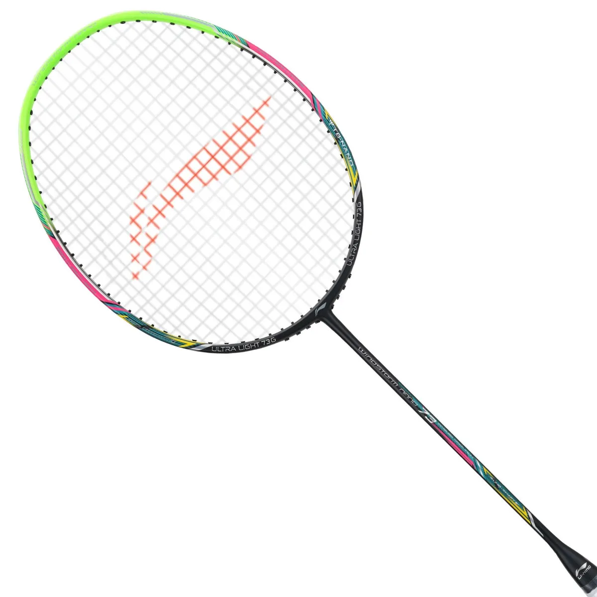 Li-Ning Windstorm Nano 73 Badminton Racquet Head Heavy Black Green
