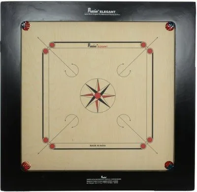 Precise Champion Elegant Carrom Board 20mm Original Birch A Grade Plywood 29x29 AICF ICF Tournament