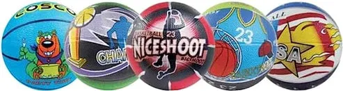Cosco Grafic Basketball Size 3 Rubber Moulded Multi-Graphic Butyl Bladder Kids Recreational