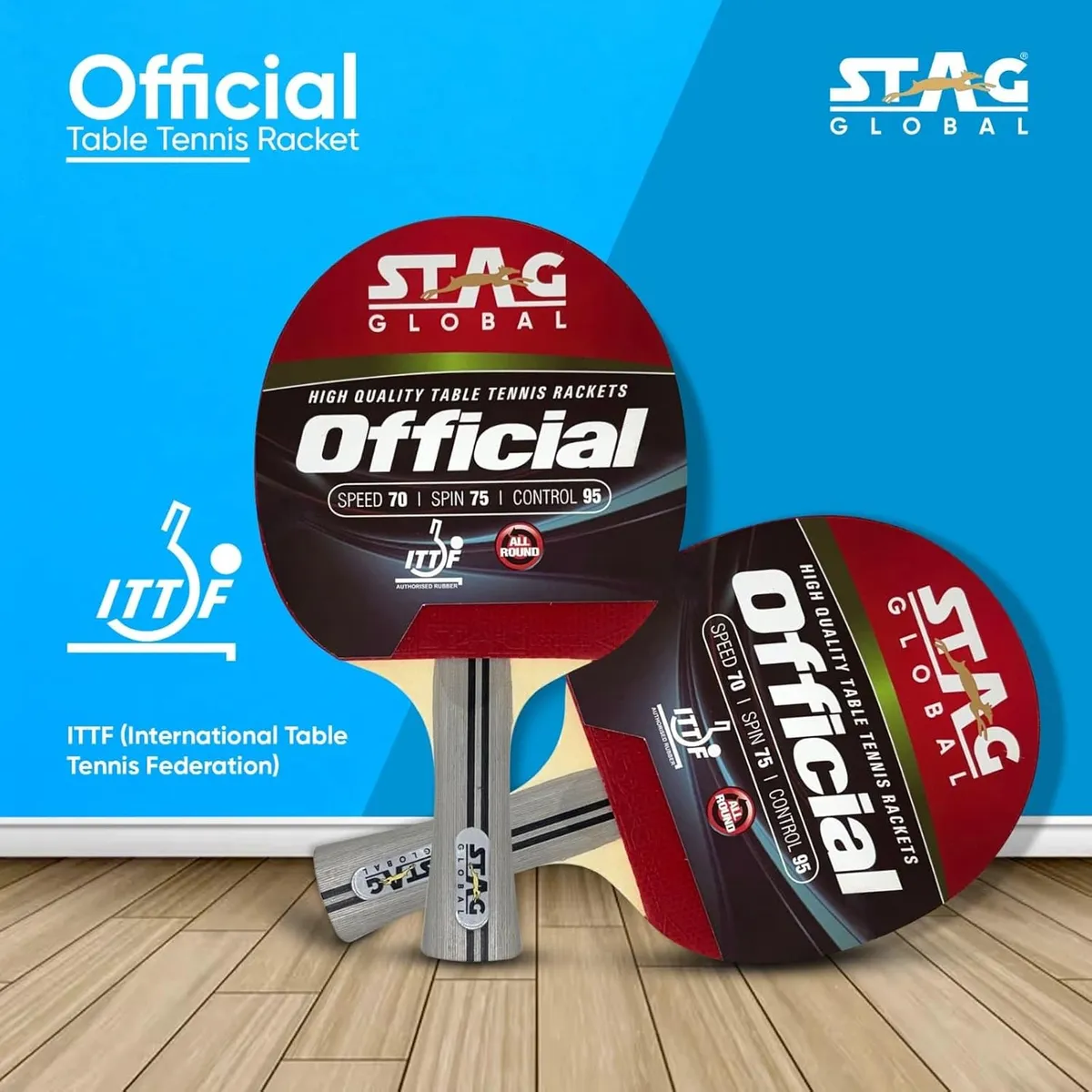 Stag Official Table Tennis Bat Tournament