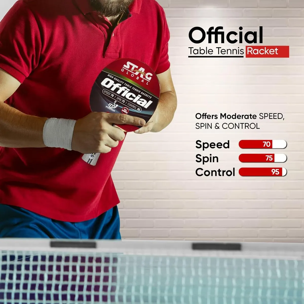 Stag Official Table Tennis Bat Tournament