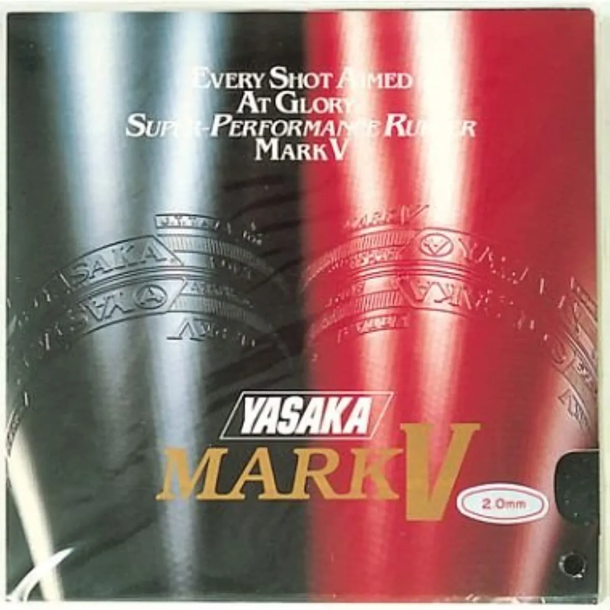 Yasaka Mark V Table Tennis Rubber Red Inverted ITTF Approved