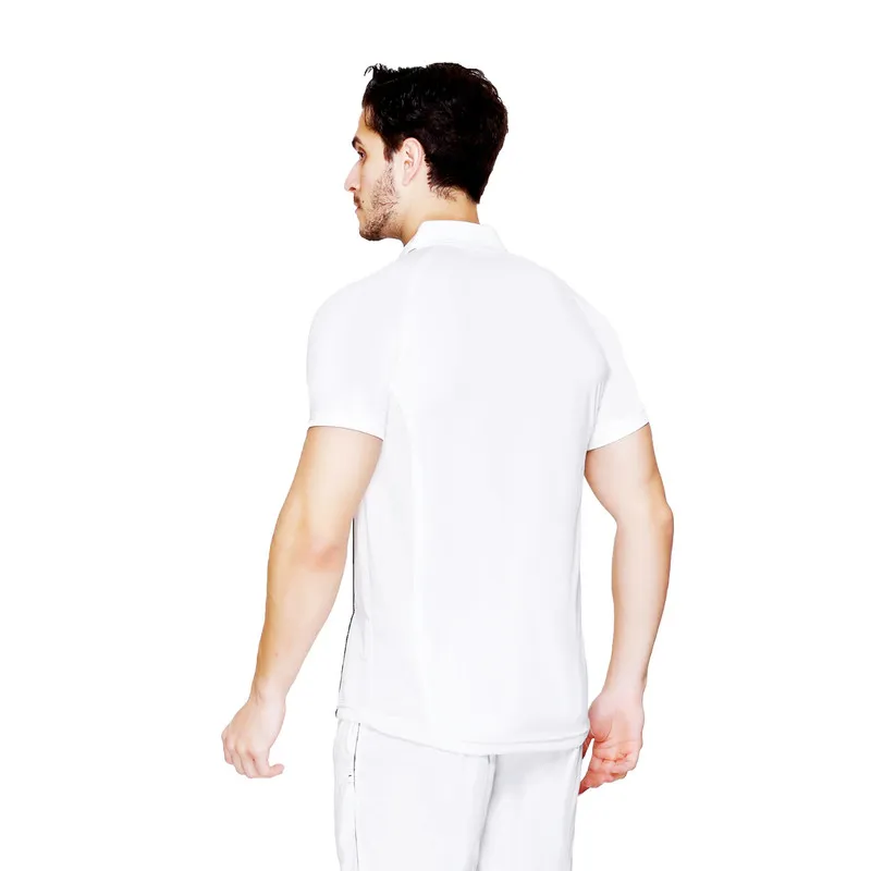 Total TS-4023 Regular Fit Half Sleeve White Cricket T-Shirt Size 28