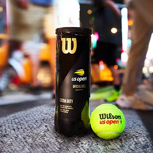 Wilson US Open Tennis Ball Official Grand Slam Extra Duty Premium Yellow