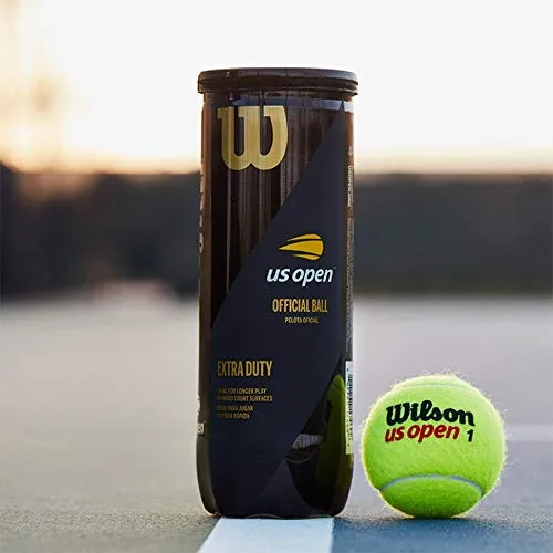 Wilson US Open Tennis Ball Official Grand Slam Extra Duty Premium Yellow