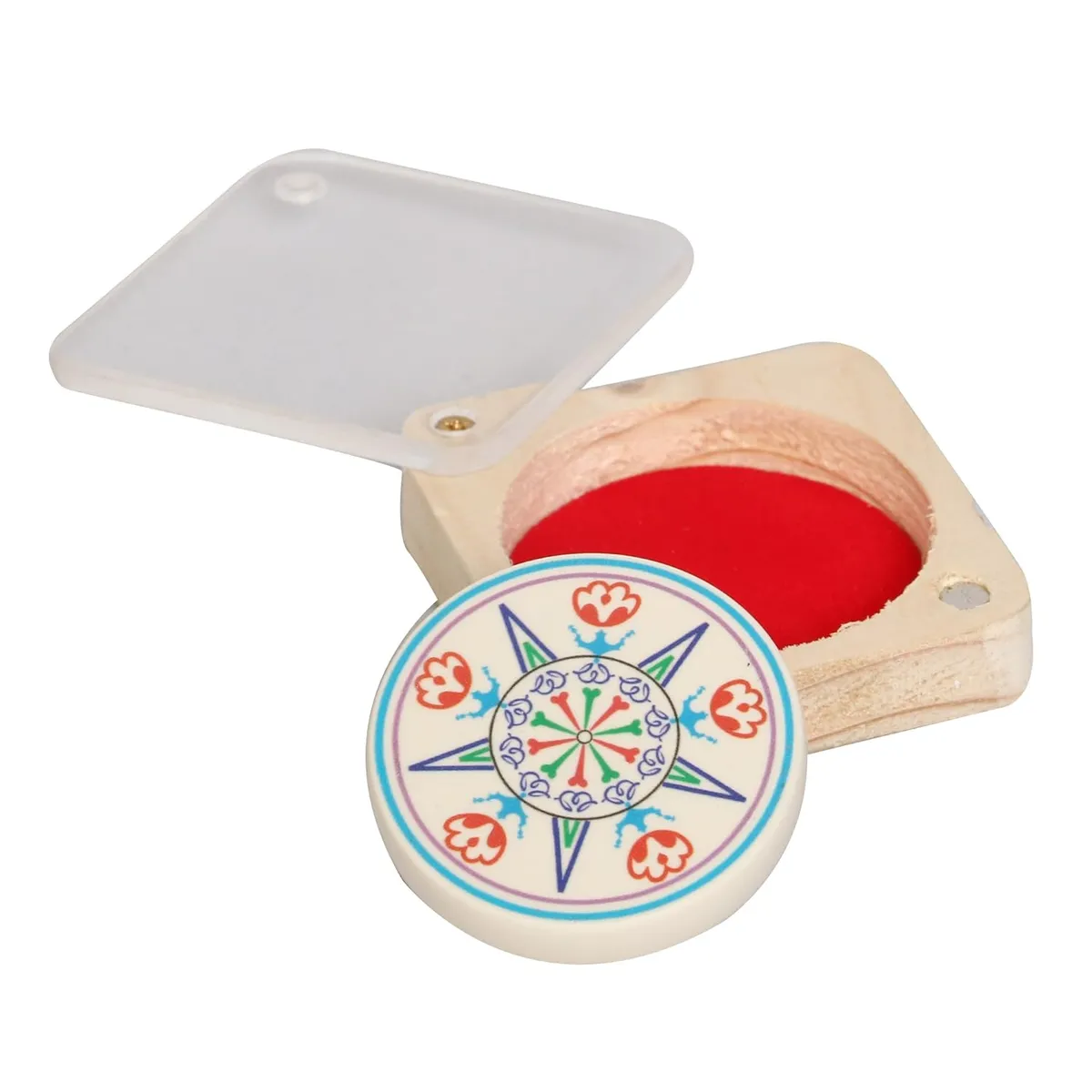 Precise Tournament (Wooden Box) Carrom Striker W-S04 15g 7.5mm AICF ICF Approved with Wooden Box