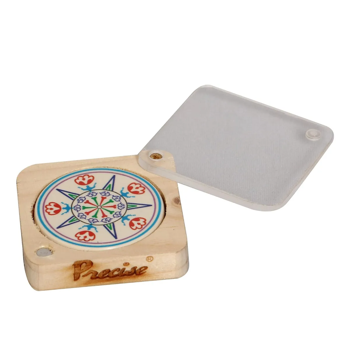 Precise Tournament (Wooden Box) Carrom Striker W-S04 15g 7.5mm AICF ICF Approved with Wooden Box