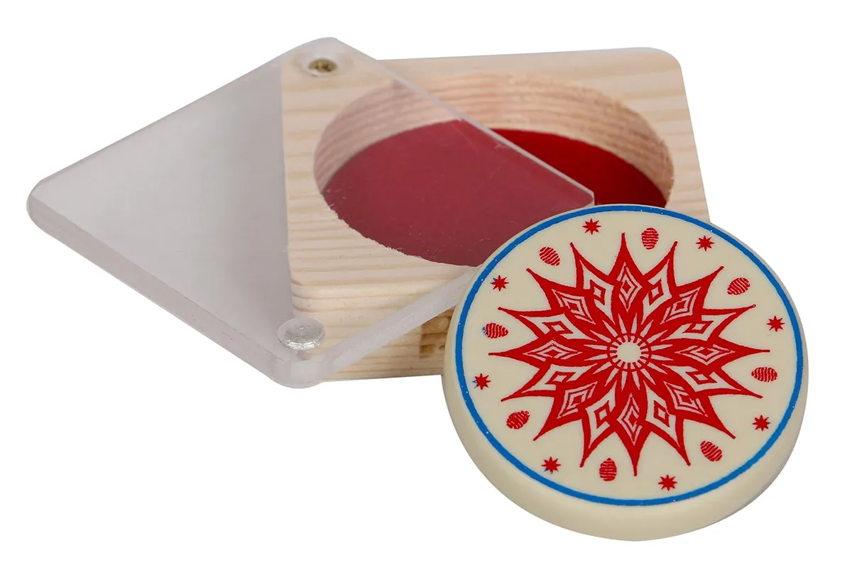 Precise Tournament (Wooden Box) Carrom Striker W-S04 15g 7.5mm AICF ICF Approved with Wooden Box