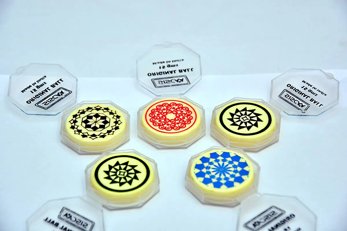 Siscaa Original Ball Carrom Striker 15g 7.5mm International Standard with Case