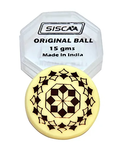 Siscaa Original Ball Carrom Striker 15g 7.5mm International Standard with Case