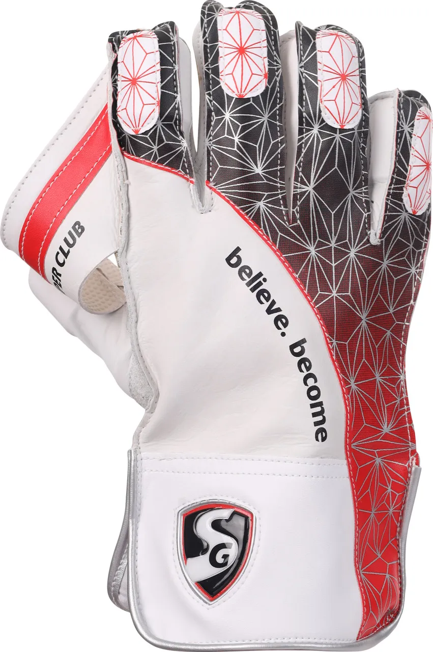 SG Super Club Cricket Wicket Keeping Gloves Youth