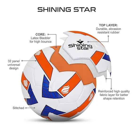 Nivia FB-292 Shining Star Football Size 5 Multicolour