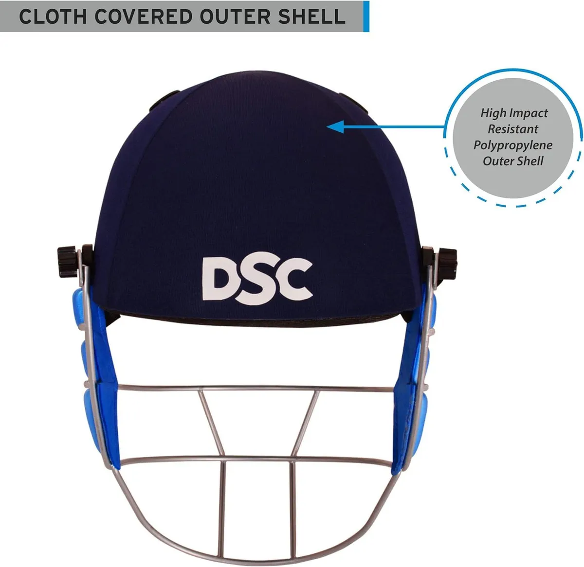 DSC Guard Cricket Helmet Navy L