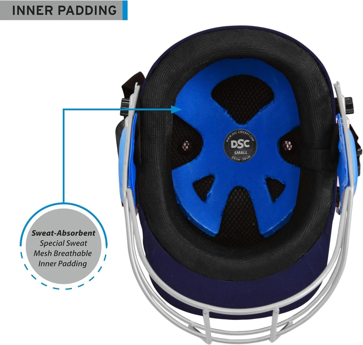 DSC Guard Cricket Helmet Navy L