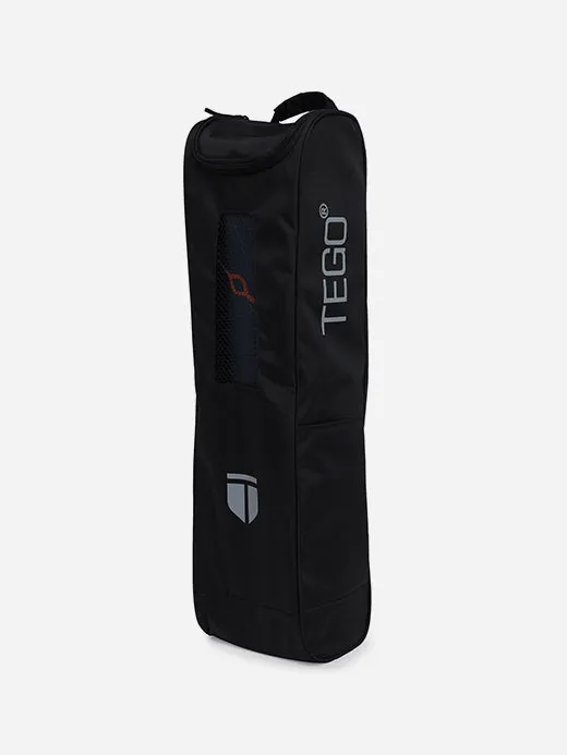 TEGO TS0039 Yoga Mat Black-Orange 5mm Eco-Friendly Non-Slip with Posture Reference