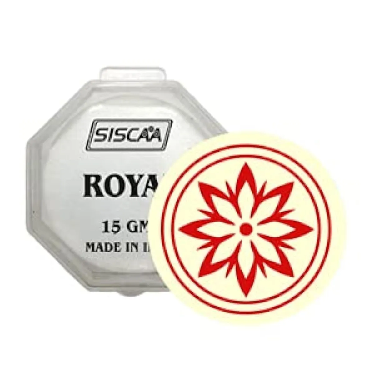 Siscaa Royal Carrom Striker 15g 7.5mm International Standard with Case