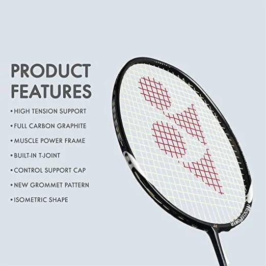 YONEX MUSCLE POWER 29 LIGHT Badminton Racquet Strung - Black Grey