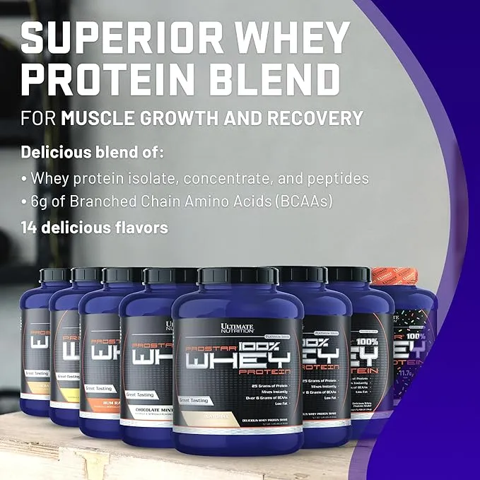Ultimate Nutrition Prostar 100% Whey Protein Chocolate Cream 2.39kg 80 Servings 25g Protein