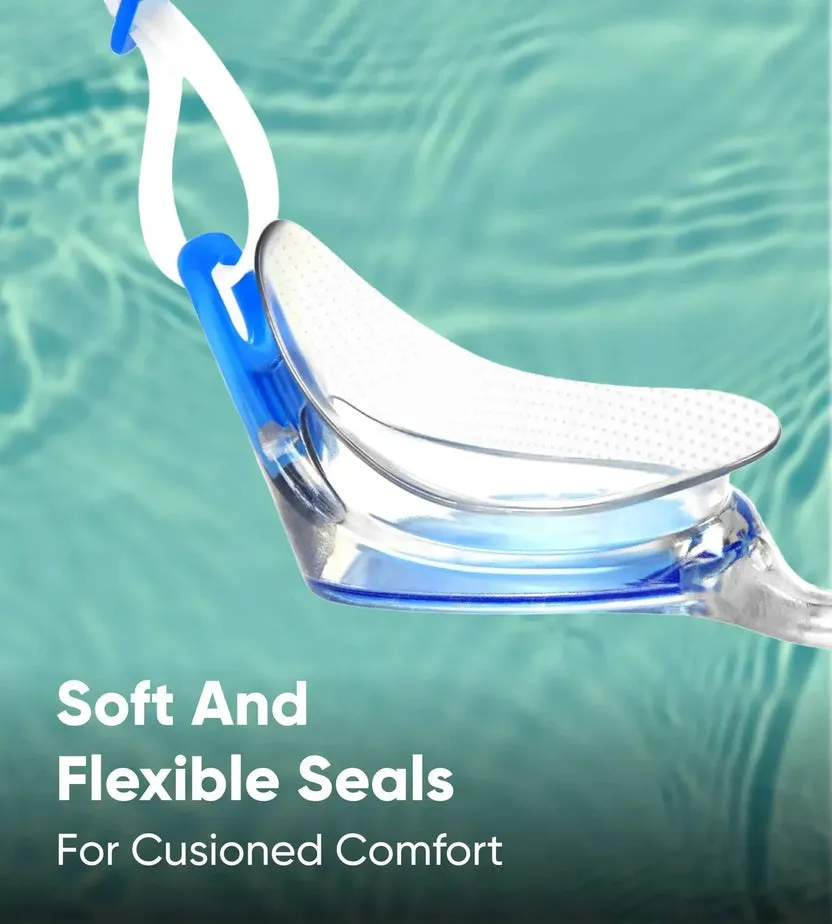 Speedo Futura Classic Swim Goggles Clear/Blue One Size (Adults)