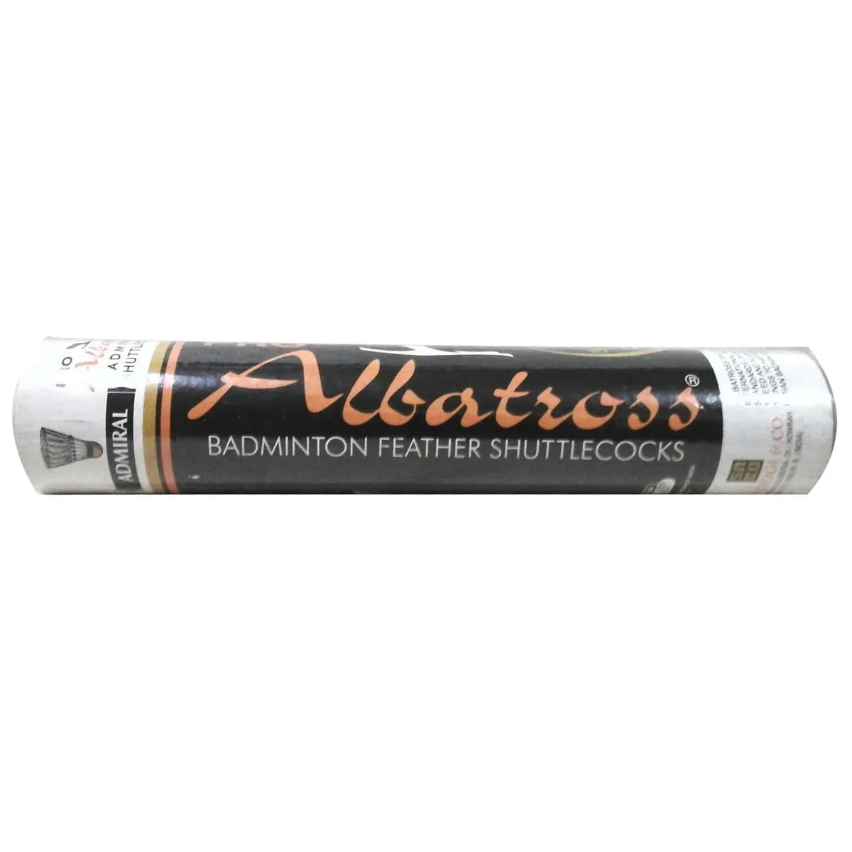 Albatross Admiral Badminton Feather Shuttlecock Speed 74 White Pack of 10