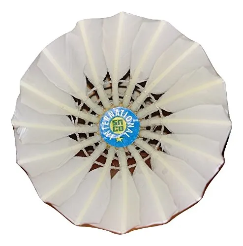 Albatross International Badminton Feather Shuttlecock Speed 72 White Pack of 10