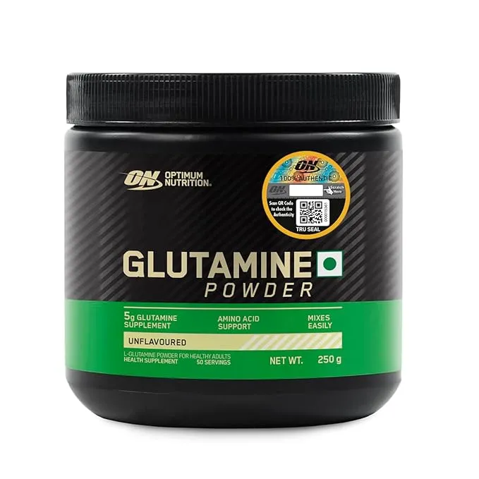 Optimum Nutrition ON Glutamine Powder Unflavoured 250g 50 Servings 5g L-Glutamine