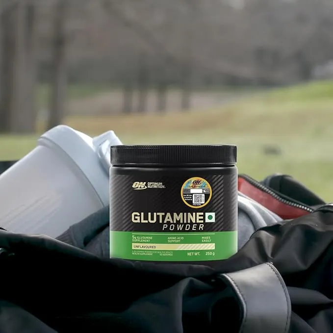 Optimum Nutrition ON Glutamine Powder Unflavoured 250g 50 Servings 5g L-Glutamine