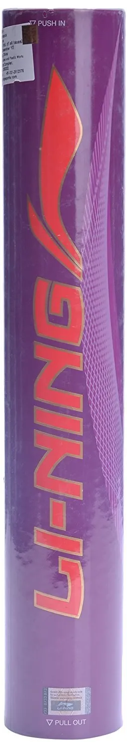 Li-Ning Champ Speed 77 Badminton Feather Shuttlecock White Pack of 12