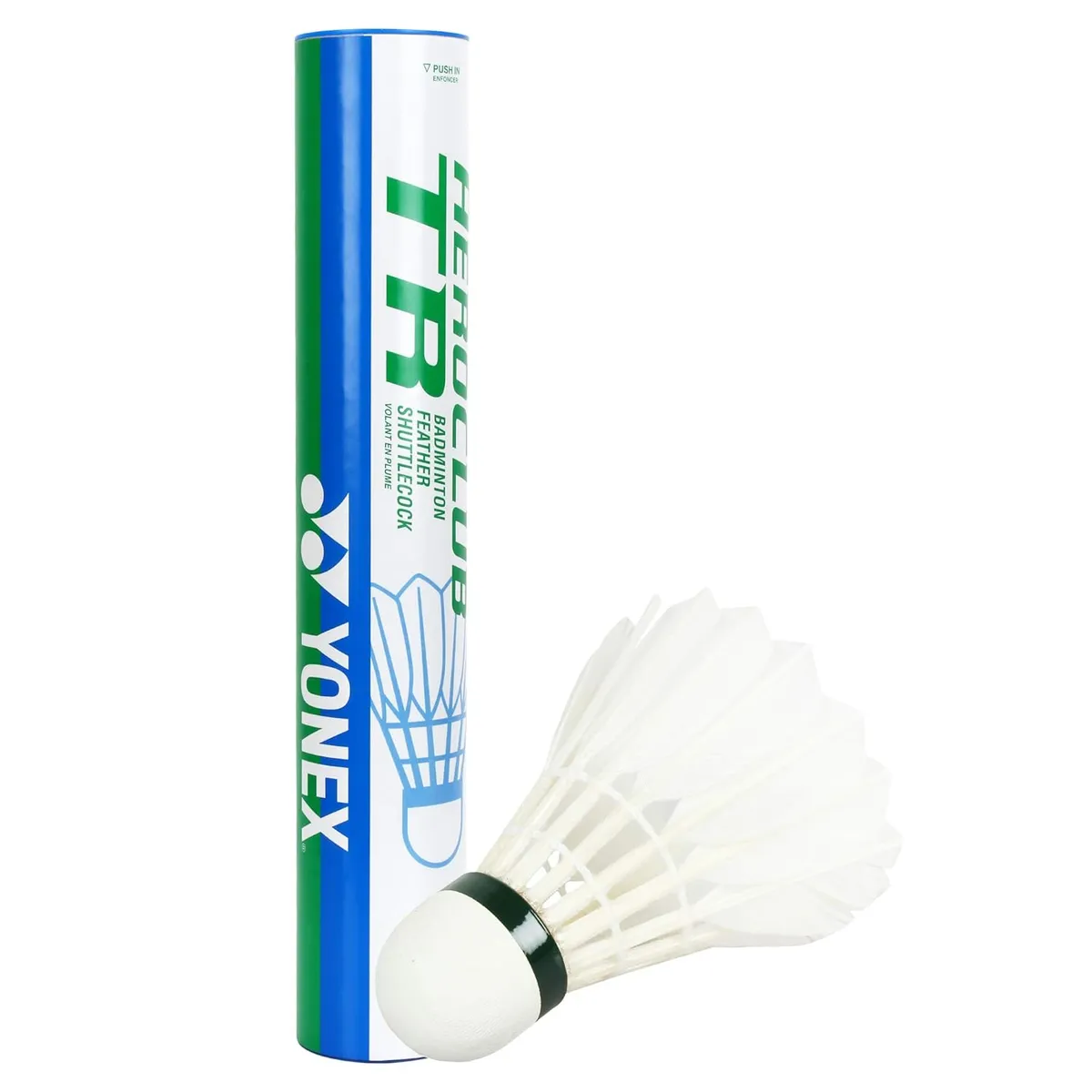 Yonex Aeroclub ACB TR Badminton Feather Shuttlecock White Speed 2 Pack of 12
