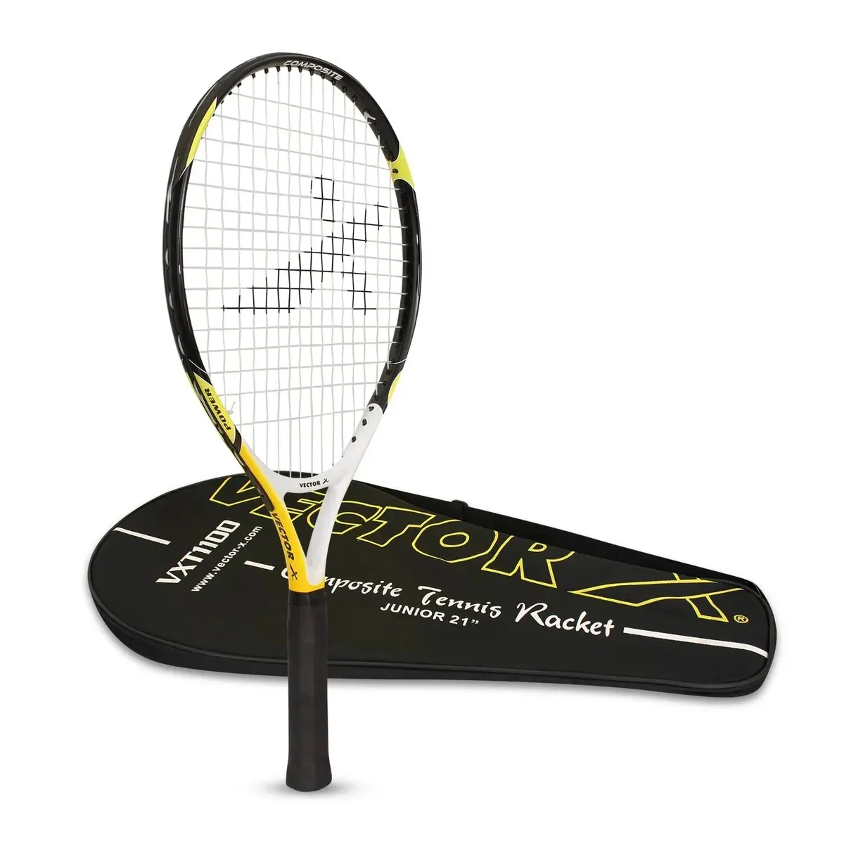 Vector X VXT-1100 Junior Tennis Racquet 21 Inch Yellow Black