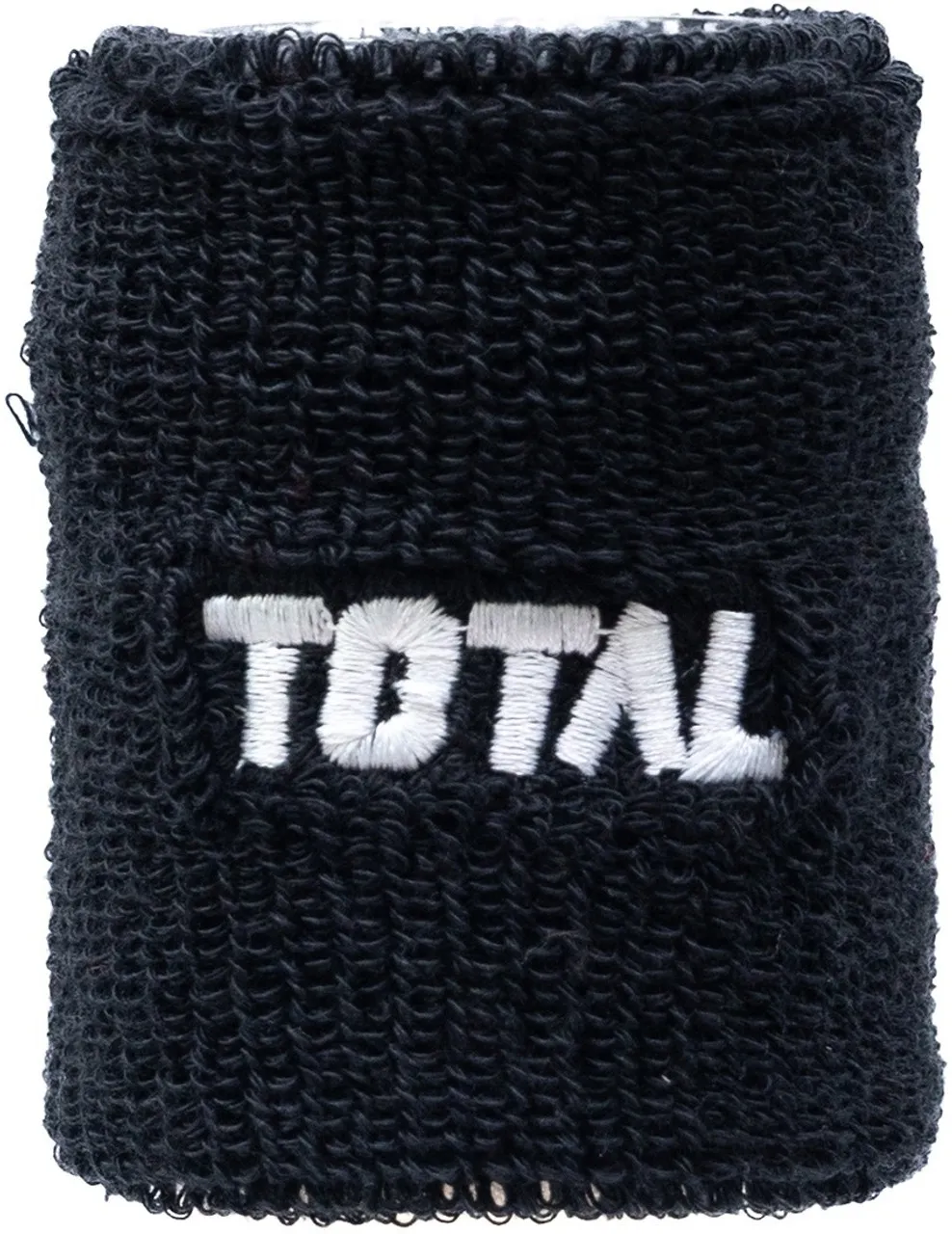 Total Sports 3 Inch Cotton Wristband Black Sweat Absorbent Sports Training