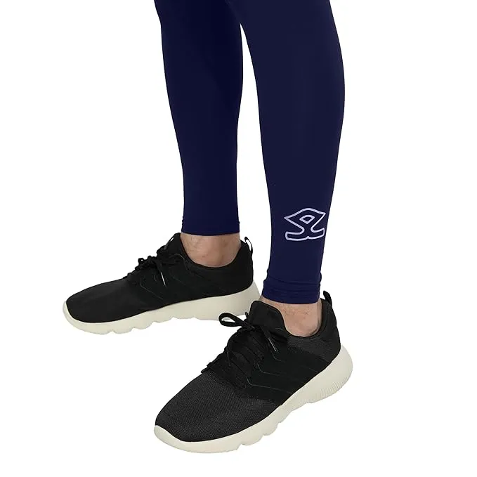 Shrey 1760 Intense Compression Long Tights Navy Blue XX-Large 92% Polyester 8% Lycra Cricket Sports
