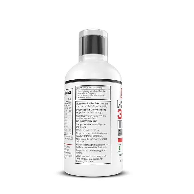 Labrada L-Carnitine 3000mg Liquid Amino Acid 450ml Litchi 30 Servings