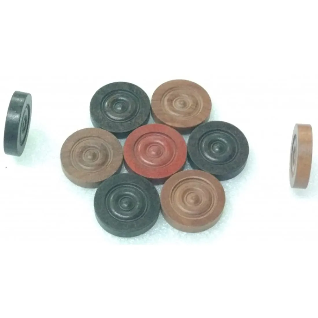 Siscaa Legend Carrom Coins Set 6.7mm Wood Smooth Finish AICF ICF Champions