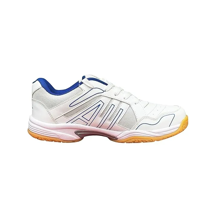 Total Vintage Badminton Shoes White Blue Size S13
