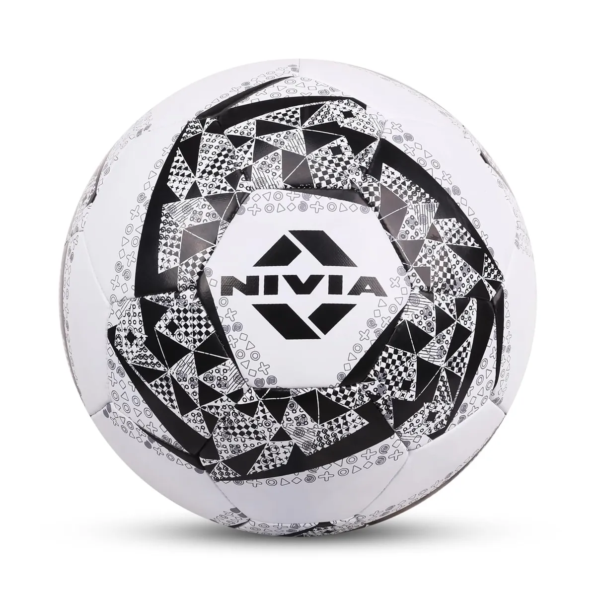 Nivia FB-278 Synthetic Football Size 5 Black/White