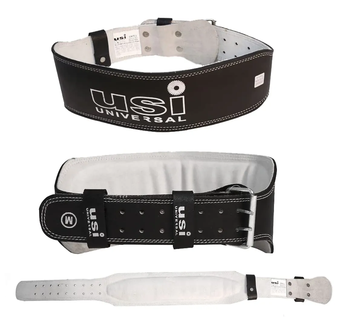 USI Universal 790SL6 6 Inch Leather Weightlifting Belt X-Large Suede Padded